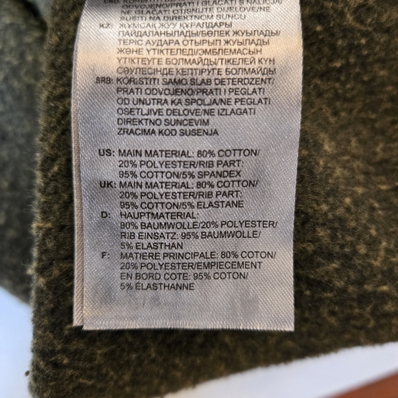 Adidas Ombre Camouflage Crewneck Pullover Sweatshirt Green Mens XXL - Picture 8 of 9